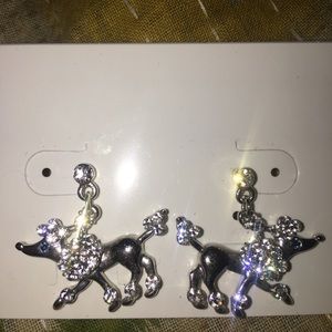 Poodle earrings